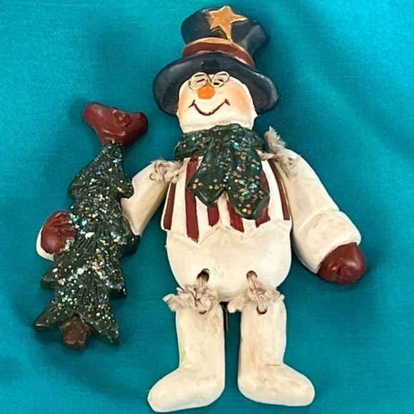 Frosty the Snowman Brooch - Picture 2 of 7